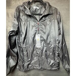 FERRARI JACKET Men Size Large Black Windbreaker